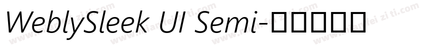 WeblySleek UI Semi字体转换